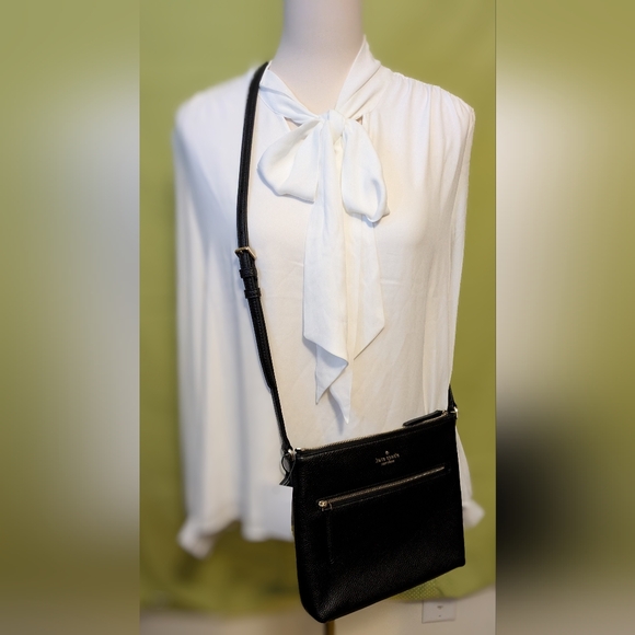 Kate Spade Black Leather Crossbody Bag - Picture 3 of 6